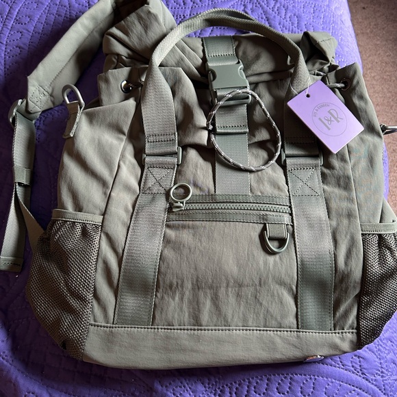 Stylish Olive Green Backpack main image 4